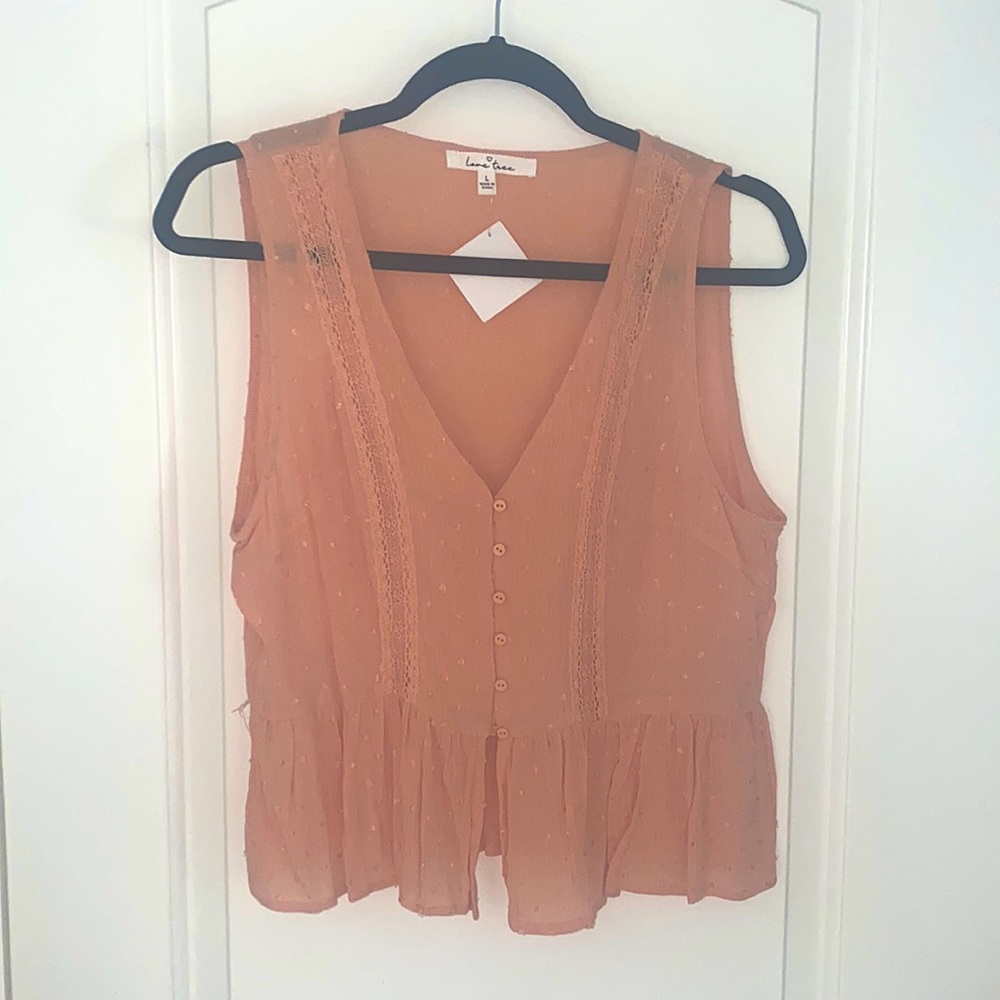 Cropped Peplum Tank